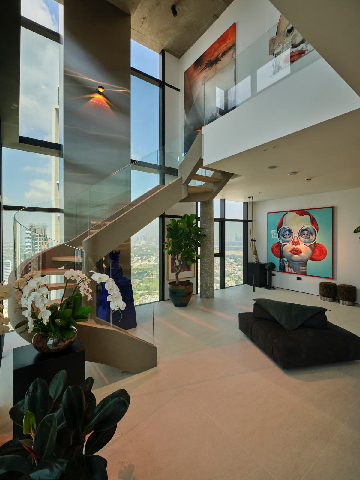 Dubai Duplex Residence with City and Sunset Views