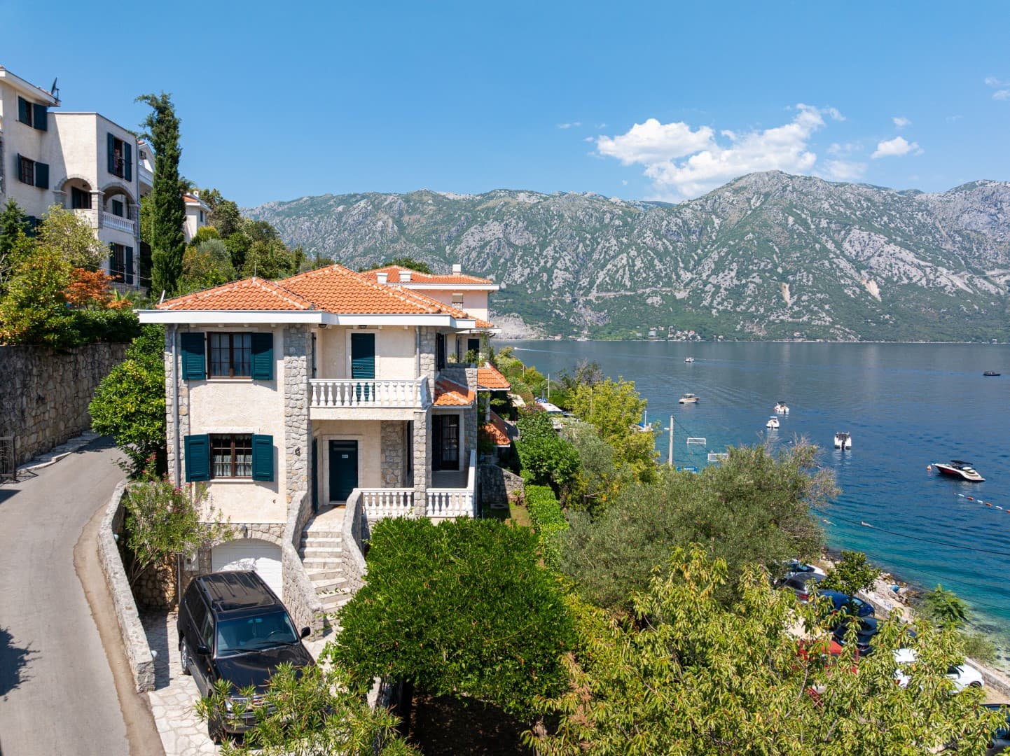 Exclusive Kostanjica Home: Water Views and Extensive Amenities