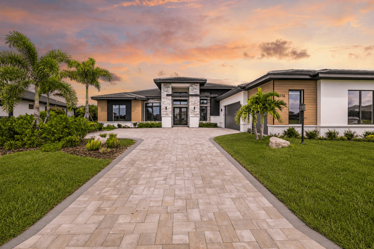 Exquisite Custom Lee Wetherington Residence with Water and Sunset Views located in the #1 community in Lakewood Ranch FL
