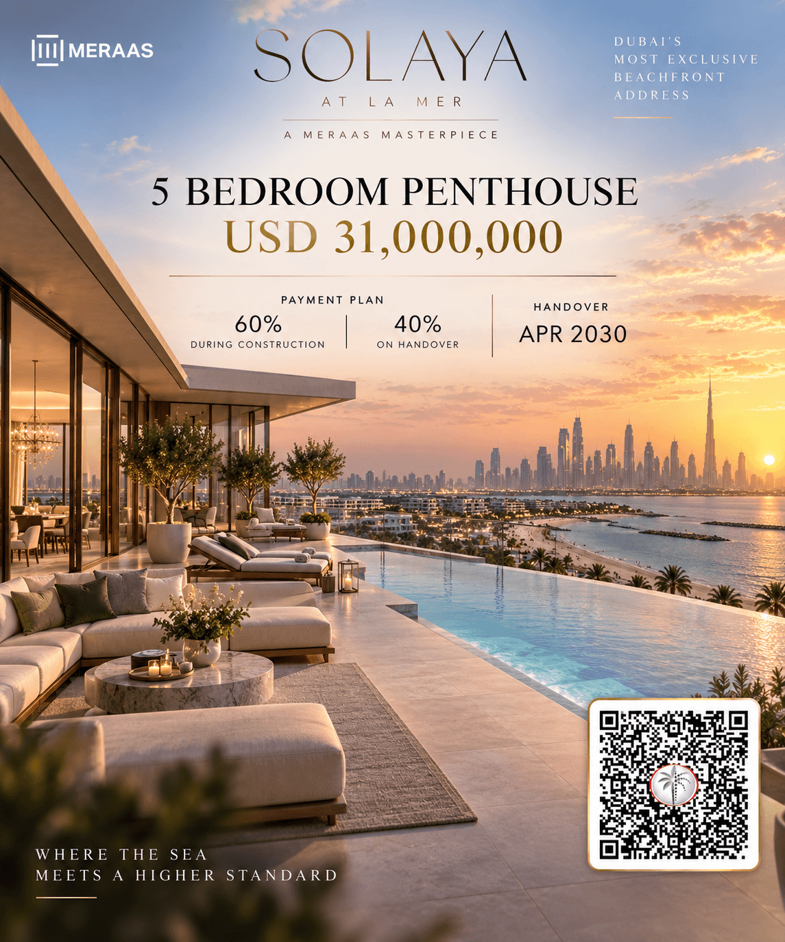 Premier Dubai Luxury Condo with Expansive Water Views