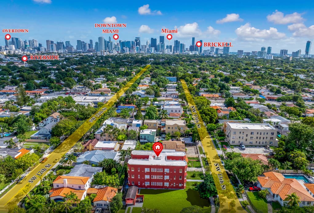 12 Renovated Units Shenandoah Miami for Sale, 12,626 Sq. Ft Corner Lot