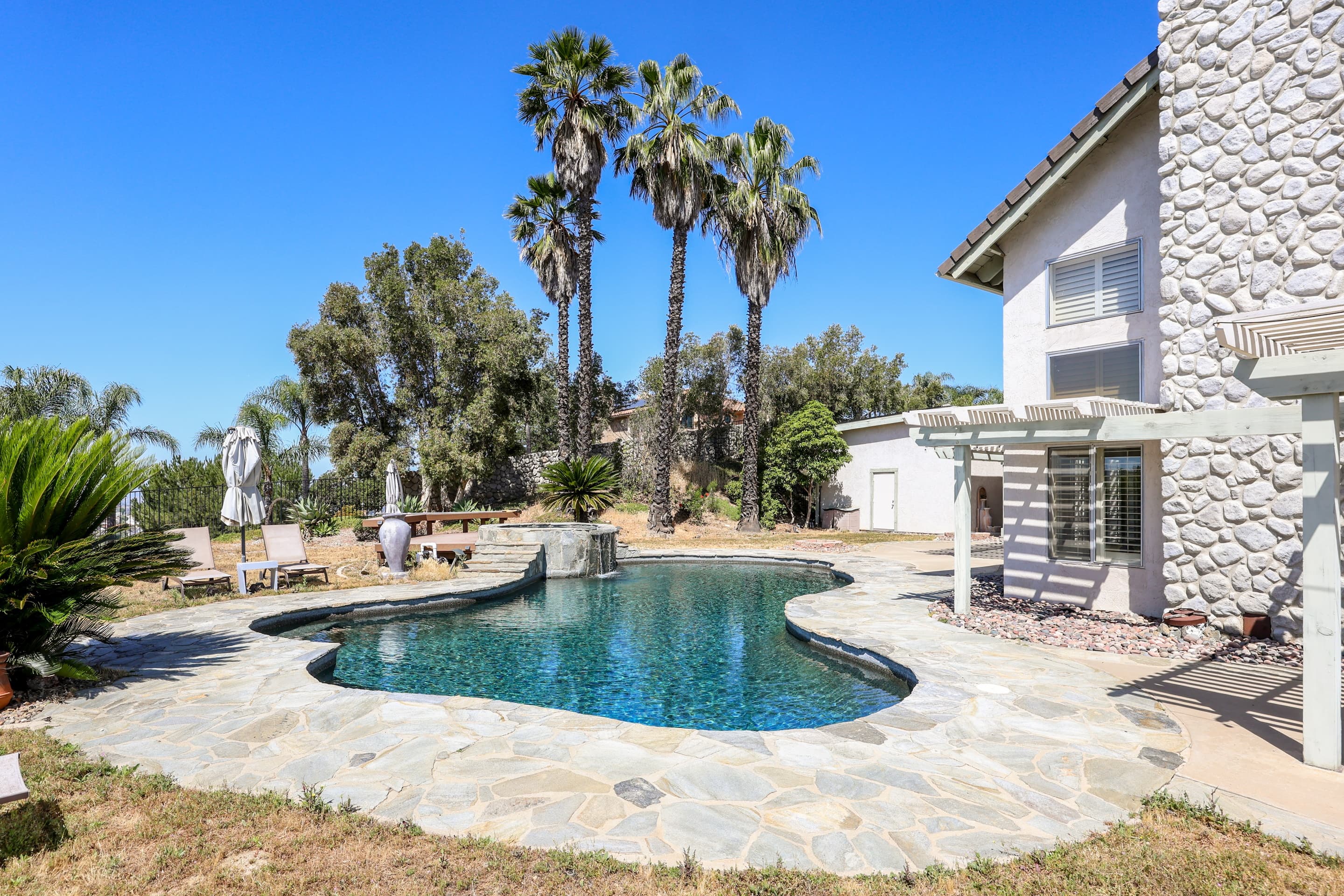 View home on over 5+ acres