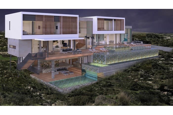 Superior Villa with Panoramic Sea Views in Prestigious Paphos Location