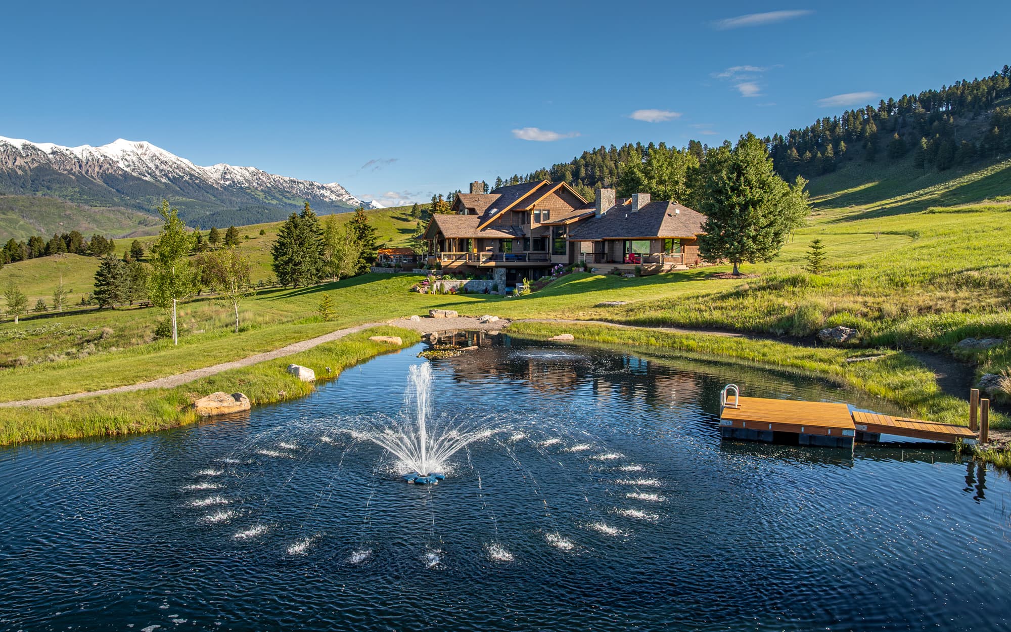 Montana Estate with Mountain Panoramas