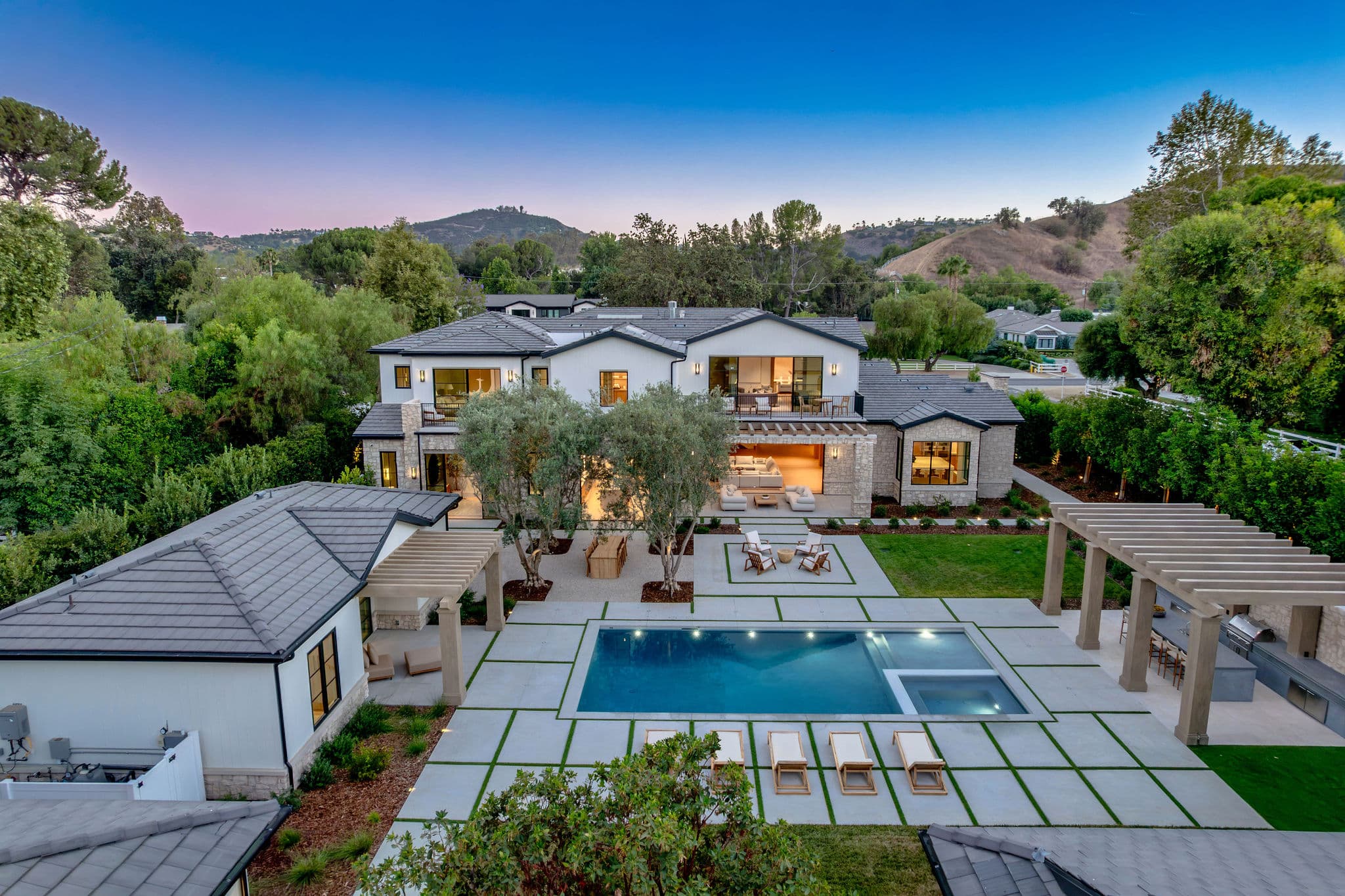 Stunning Hidden Hills Estate with Unrivaled Features