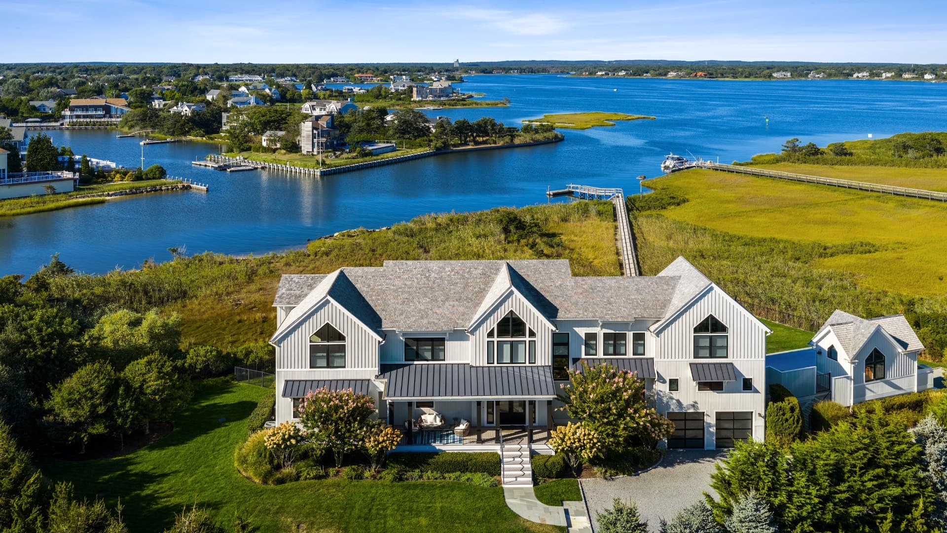 Luxury Westhampton Beach Estate with Extensive Water Access
